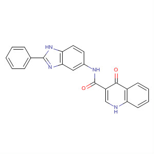 4-氧代-n-(2-苯基-3H-苯并咪唑-5-基)-1H-喹啉-3-羧酰胺结构式_873050-89-6结构式