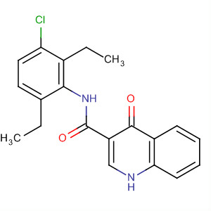 N-(3-氯-2,6-二乙基-苯基)-4-氧代-1H-喹啉-3-羧酰胺结构式_873051-07-1结构式