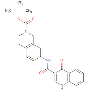 7-[(4-氧代-1H-喹啉-3-基)羰基氨基]-1,2,3,4-四氢异喹啉-2-羧酸叔丁酯结构式_873051-23-1结构式