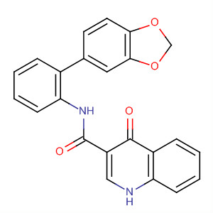 N-(2-苯并[1,3]二氧代l-5-基苯基)-4-氧代-1H-喹啉-3-羧酰胺结构式_873051-51-5结构式