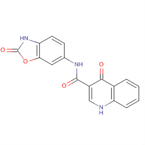 4-氧代-n-(2-氧代-3H-苯并噁唑-6-基)-1H-喹啉-3-羧酰胺结构式_873051-68-4结构式