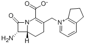 1-[[(6R,7R)-7-氨基-2-羧基-8-氧代-5-硫杂-1-氮杂双环[4.2.0]辛-2-烯-3-基]甲基]-6,7-二氢-5H-环戊并[b]吡啶内盐结构式_87314-56-5结构式
