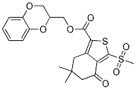 4,5,6,7-四氢-6,6-二甲基-3-(甲基磺酰基)-4-氧代-, (2,3-二氢-1,4-苯并二噁英-2-基)-苯并[c]噻吩-1-羧酸甲酯结构式_873189-11-8结构式