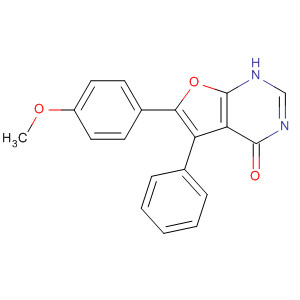 6-(4-甲氧基-苯基)-5-苯基-呋喃并[2,3-d]嘧啶-4-醇结构式_873306-33-3结构式