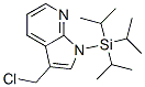 3-氯甲基-1-[三(1-甲基乙基)甲硅烷基]-1H-吡咯并[2,3-b]吡啶结构式_873786-04-0结构式