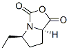 (5r-反式)-(9ci)-5-乙基四氢-1H,3h-吡咯并[1,2-c]噁唑-1,3-二酮结构式_87392-44-7结构式