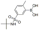 N-叔丁基-3-硼-4-甲基苯磺酰胺结构式_874219-47-3结构式