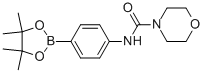 n-(4-(4,4,5,5-四甲基-1,3,2-二�f硼烷-2-基)苯基)-4-吗啉羧酰胺结构式_874290-97-8结构式