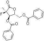 ((2R,3R,4R)-3-(苯甲酰基氧基)-4-氟-4-甲基-5-氧代四氢呋喃-2-基)甲基 苯甲酸结构式_874638-80-9结构式