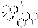 (2S,3s)-n-(((r)-6-甲氧基-1-甲基-1-(三氟甲基)异苯并二氢吡喃-7-基)甲基)-2-苯基哌啶-3-胺结构式_875322-24-0结构式