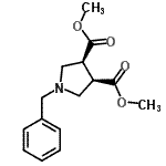 顺式-二甲基 1-苄基吡咯烷-3,4-二羧酸结构式_87813-06-7结构式