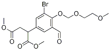 2-(3-溴-5-甲酰基-4-((2-甲氧基乙氧基)甲氧基)苯基)琥珀酸二甲酯结构式_878673-54-2结构式