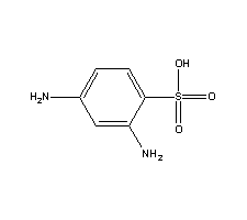 2,4-二氨基苯磺酸结构式_88-63-1结构式