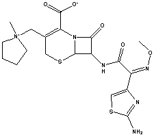 头孢吡肟结构式_88040-23-7结构式