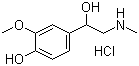 DL-3-甲氧基肾上腺素盐酸盐结构式_881-95-8结构式