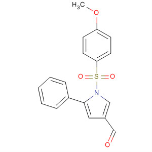 1-[(4-甲氧基苯基)磺酰基]-5-苯基-1H-吡咯-3-甲醛结构式_881673-37-6结构式