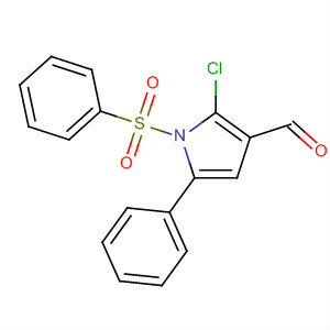 2-氯-5-苯基-1-(苯基磺酰基)-1H-吡咯-3-甲醛结构式_881676-18-2结构式