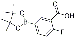 2-氟-5-(4,4,5,5-四甲基-1,3,2-二噁硼烷-2-基)苯甲酸结构式_882679-10-9结构式