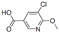 5-氯-6-甲氧基烟酸结构式_884494-85-3结构式