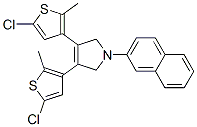 3,4-双-(5-氯-2-甲基-噻吩-3-基)-1-萘-2-基-2,5-二氢-1H-吡咯结构式_885122-58-7结构式