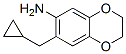 7-(环丙基甲基)-2,3-二氢-1,4-苯并二噁英-6-胺结构式_885123-50-2结构式