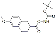 2-Boc-氨基-6-甲氧基-1,2,3,4-四氢萘-2-羧酸结构式_885274-19-1结构式