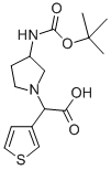 (3-N-boc-amino-pyrrolidin-1-yl)-thiophen-3-yl-acetic acid Structure,885276-40-4Structure