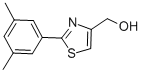 [2-(3,5-二甲基苯基)噻唑-4-基]甲醇结构式_885278-84-2结构式