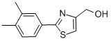 [2-(3,4-二甲基苯基)噻唑-4-基]甲醇结构式_885280-35-3结构式