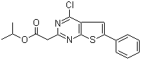 2-(4-氯-6-苯基噻吩并[2,3-d]嘧啶-2-基)乙酸异丙酯结构式_885460-48-0结构式