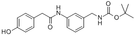 [3-[2-(4-羟基-苯基)-乙酰基氨基]-苄基]-氨基甲酸叔丁酯结构式_886362-47-6结构式