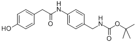 [4-[2-(4-羟基-苯基)-乙酰基氨基]-苄基]-氨基甲酸叔丁酯结构式_886362-53-4结构式