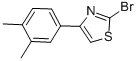 2-Bromo-4-(3,4-dimethylphenyl)thiazole Structure,886367-59-5Structure