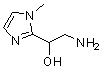 2-氨基-1-(1-甲基-1H-咪唑-2-基)乙醇结构式_886496-98-6结构式