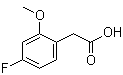 2-Methoxy-4-fluorophenylacetic acid Structure,886498-61-9Structure