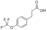 3-(4-(三氟甲氧基)苯基)丙酸结构式_886499-74-7结构式