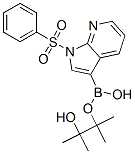 1-苯磺酰基-3-(4,4,5,5-四甲基-1,3,2-二氧硼烷)-1H-吡咯并[2,3-b]吡啶结构式_886547-94-0结构式