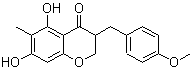 (-)-2,3-二氢-5,7-二羟基-3-[(4-甲氧基苯基)甲基]-6-甲基-结构式_88700-33-8结构式