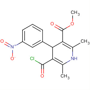 1,4-二氢-2,6-二甲基-3-甲氧基羰基-4-(3-硝基苯基)-吡啶-5-羧酸氯结构式_88712-56-5结构式