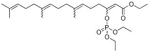 3-二乙氧基磷酰氧基-7,11,15-三甲基-十六碳四-2,6,10,14-烯酸,乙酯结构式_887354-51-0结构式