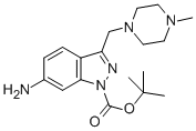 6-氨基-3-(4-甲基-哌嗪-1-甲基)-吲唑-1-羧酸叔丁酯结构式_887590-50-3结构式