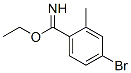 4-Bromo-2-methyl-benzimidic acid ethyl ester Structure,887592-04-3Structure