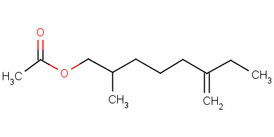 2-甲基-6-亚甲基-2-辛基乙酸酯结构式_88969-41-9结构式