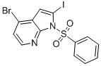 4-Bromo-2-iodo-1-(phenylsulfonyl)-1H-pyrrolo[2,3-b]pyridine Structure,889939-26-8Structure