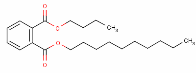 邻苯二甲酸丁基正癸基酯结构式_89-19-0结构式