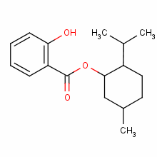水杨酸薄荷醇酯结构式_89-46-3结构式