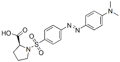 二甲氨基偶氮苯磺酰基-L-脯氨酸结构式_89131-09-9结构式