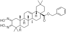 2,3-双(羟基亚氨基)齐墩果-12-烯-28-酸苯甲酯结构式_892869-53-3结构式