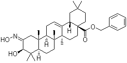 (3beta)-3-羟基-2-(羟基亚氨基)齐墩果-12-烯-28-酸苯甲酯结构式_892869-55-5结构式