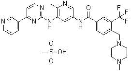 甲磺酸氟马替尼结构式_895519-91-2结构式